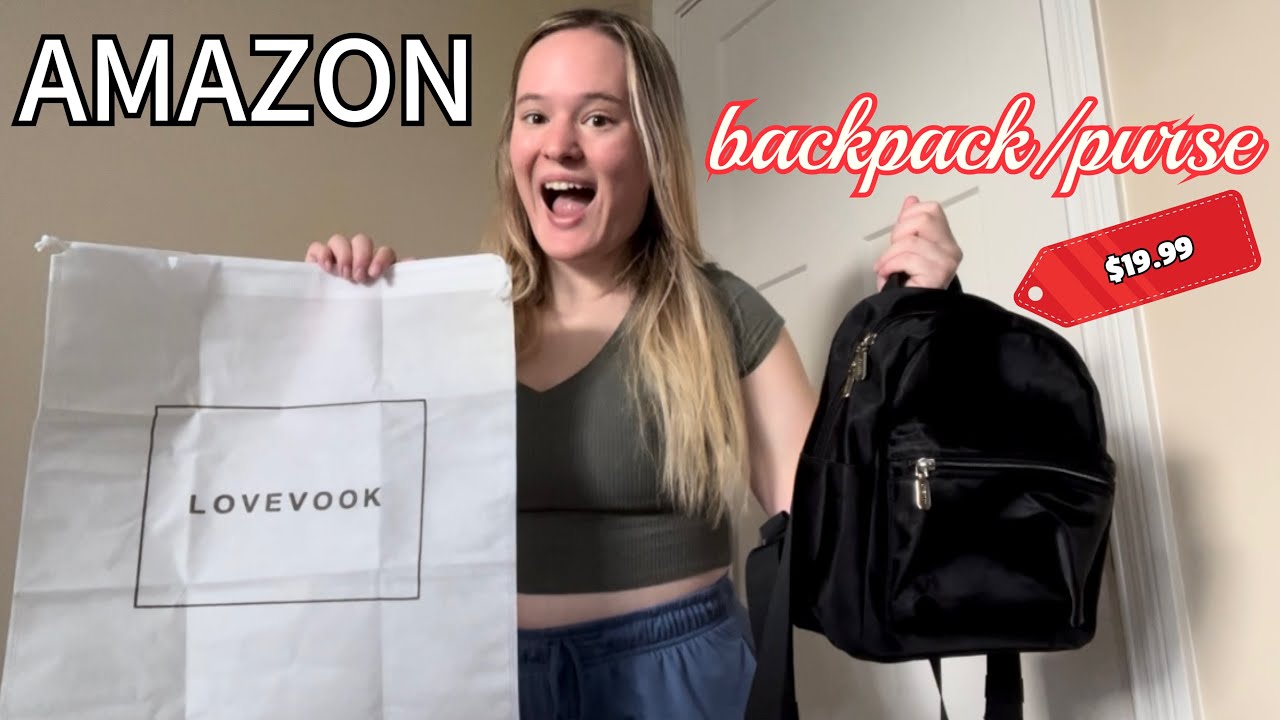 AMAZON BACKPACK/PURSE REVIEW: lovevook mini bag