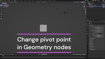 Change pivot point in Geometry Nodes (Blender)