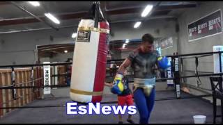 How Hard Does Vasyl Loamchenko Hit? Drops Two Sparring Partners EsNews Boxing