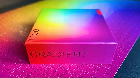 Time-Lapse of Rainbow Gradient 1000 Piece Puzzle