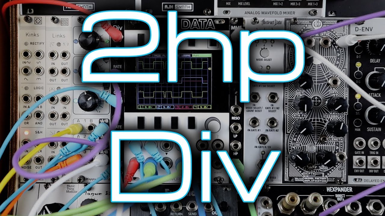 2hp Div モジュラーシンセ ユーロラック 2hp Div - Dual clock divider & multiplier with CV control