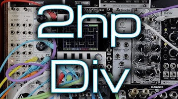 2hp Div - Dual clock divider & multiplier with CV control for Eurorack