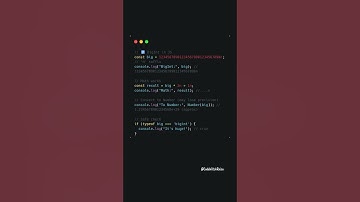 🔢 BigInt in JS: Handle Huge Numbers Like a Pro 🚀 #coding #javascript #shorts