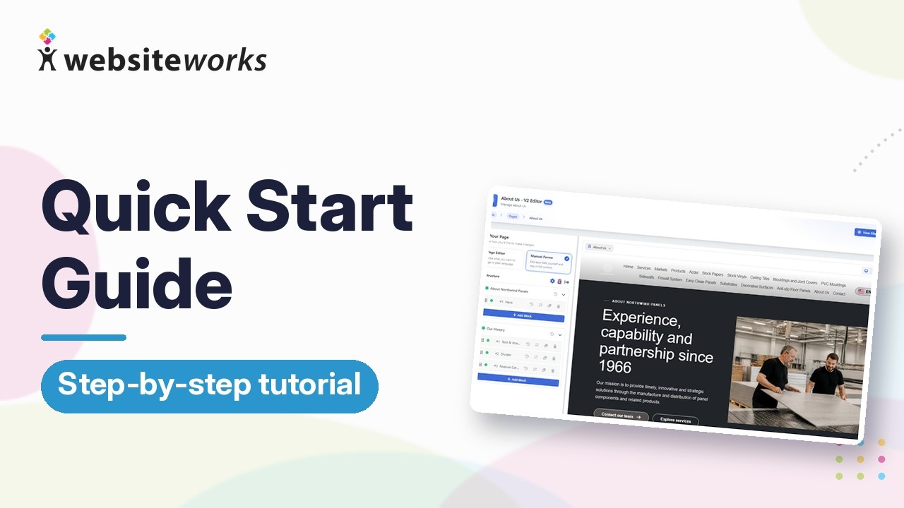 How to Build Your First Website | WebsiteWorks Tutorial - YouTube