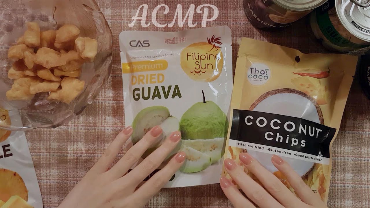 АСМР Дегустация сухофруктов, тихий голос 🍍 ASMR