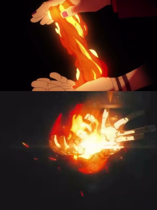 Sukuna’s Fire Arrow. Fan animation vs Ep16 #jujutsukaisen