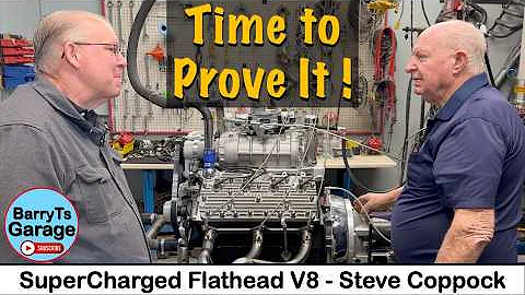 We DYNO a Supercharged Flathead Ford! - Steve Coppock w Ed Smith, Klein Engines & #barryt
