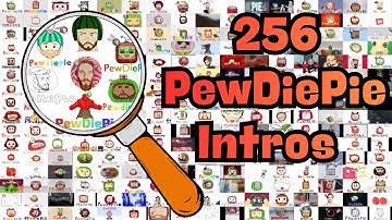256 Best PewDiePie Intros Played In The Same Time | PART 5 |