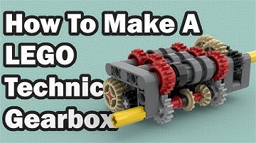How to make a gearbox in LEGO technic (5 Speed+Reverse)