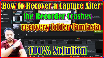 Recover a Capture After the Recorder Crashes recovery folder Camtasia 2023