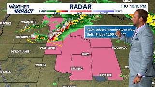 WEATHER Strong severe storms Up North tonight
