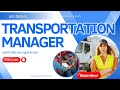 Transportation Manager Job Description | Roles, Responsibilities, Salary &amp; Career Path Explained