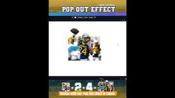 Pop Out Effect In Canva: Mini Tutorial - Sports Number Pop Out #canvadesign #popouteffect