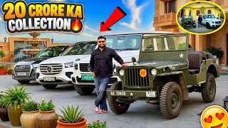 King of JAIPUR car collection home tour vlog😎|Gwagon,LC,Jeep etc