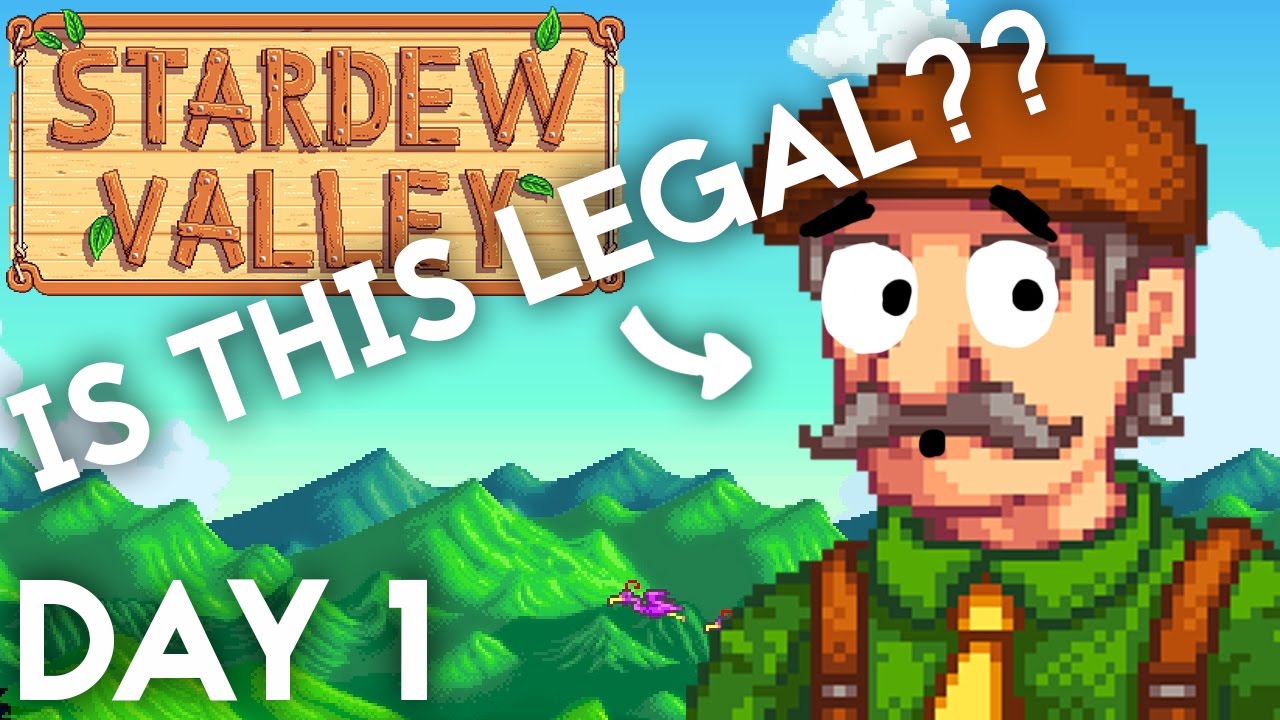 Stardew Valley Episode 01 - Is this legal?? - Let's Play - YouTube