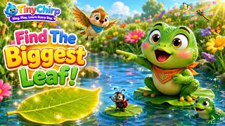 Toby Toad's Floating Leaf Parade 🍃 | Big & Small Song for Kids | Fun Preschool Nursery Rhyme