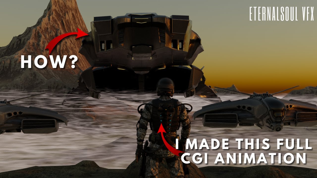 how i made this full cgi animation in blender | eternalsoul vfx