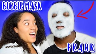 CRAZY BUBBLE MASK PRANK on BOYFRIEND! 😂| His Reaction is Hilarious!!!