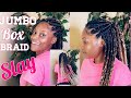 HOW TO DO JUMBO BOX 📦 BRAIDS‼️ Ombré braiding hair | Box Braid Tutorial | DIY BOX BRAIDS 💕