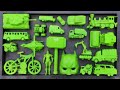 Membersihkan Mainan Mobil Balap, Truck Molen, Mobil Bus, Kereta Api, Mobil Polisi, Excavator, Tank
