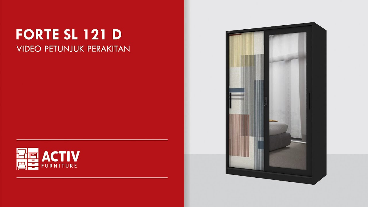 Tutorial Perakitan: FORTE SL 121 B dan FORTE SL 121 D Activ Furniture | Lemari Sliding Besi