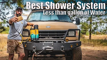 Geyser Shower System | Full Review and Demonstration | The best Camping shower I have used