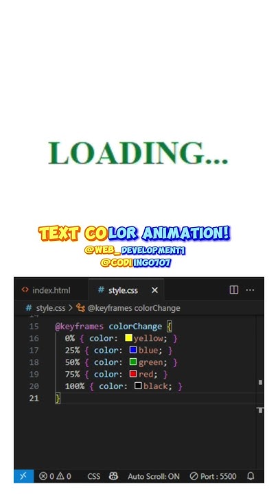 CSS Magic: Glowing Text Animation 🔮 - YouTube