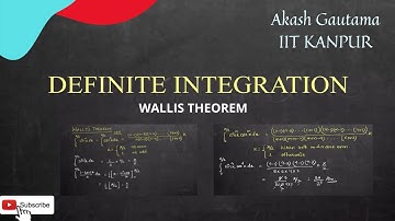 (P6)Definite Integration | Wallis Theorem | #IIT #JEEAdvanced #JEEMains