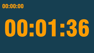 1 minute 36 second timer (with end alarm, time elapsed and progress bar)