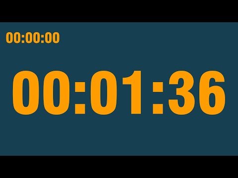 1 minute 36 second timer (with end alarm, time elapsed and progress bar)