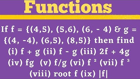 Functions | 7 marks problem @EAG