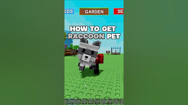 HOW TO GET RACCOON PET FOR FREE #roblox #growagarden #robloxshorts #candyblossom #dti #gag #free