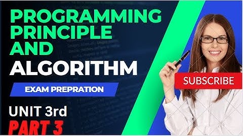 Programming Principle and Algorithm | Unit 3 | Exam Prepration | BCA Wala Official |C language| 2023