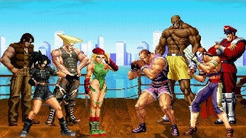 [KOF Mugen] Memorial | SF & KOF Soldiers vs Shadaloo Team [ 4vs4 ]