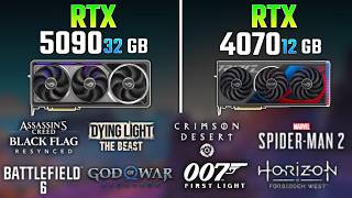 RTX 5090 vs RTX 4070 | Test in 8 Games