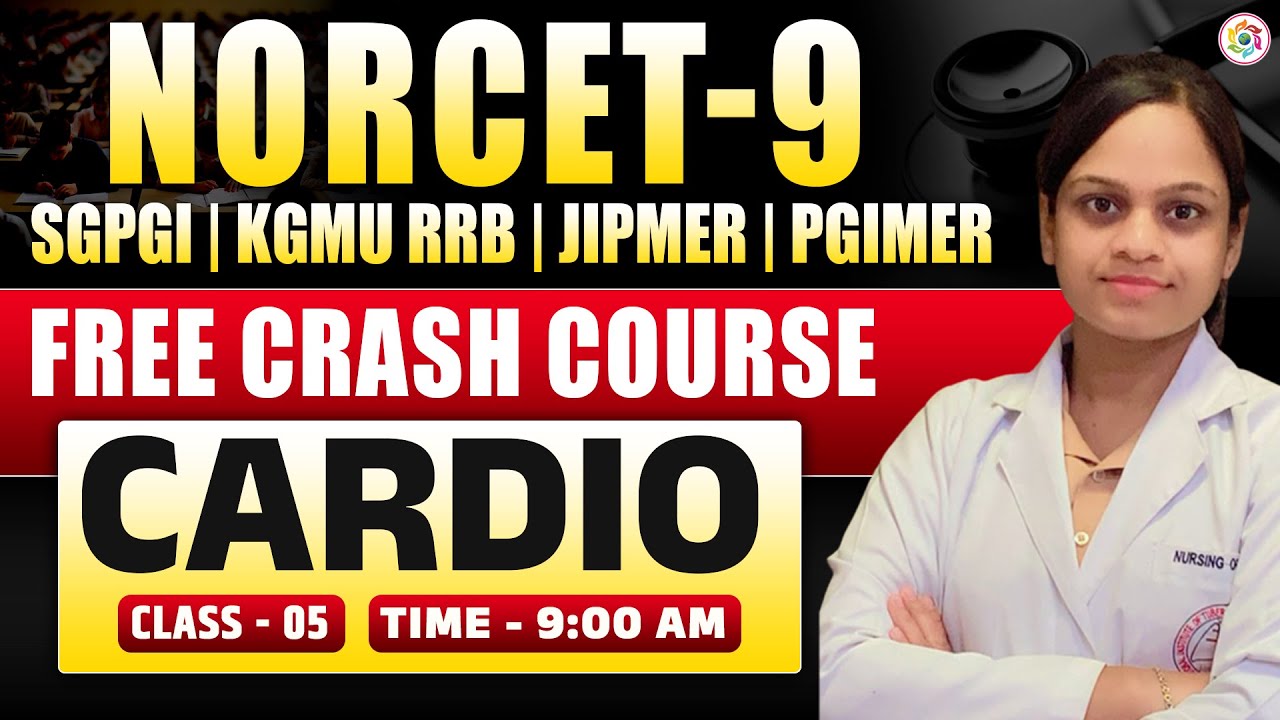 NORCET - 9 | SGPGI | KGMU | Nursing Officer Free Crash Course #crashcourse #nursingofficer #norcet✌