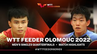 Zhou Qihao vs Kim Taehyun | MS-QF | WTT Feeder Olomouc 2022