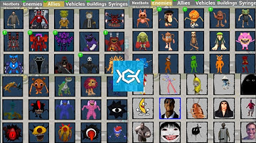 Nextbots In Playground Mod ALL ITALIAN BRAINROT SKIBIDI TOILET ROBLOX 99 NIGHTS Sandbox Pistol Hand