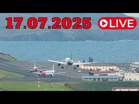 LIVE Action at Madeira Island Airport 17.07.2025