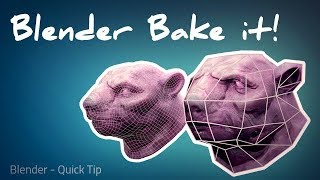 Blender Bake to Lowpoly