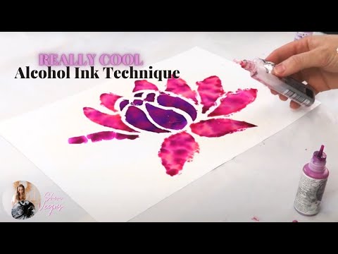 Alcohol Ink Art Technique 