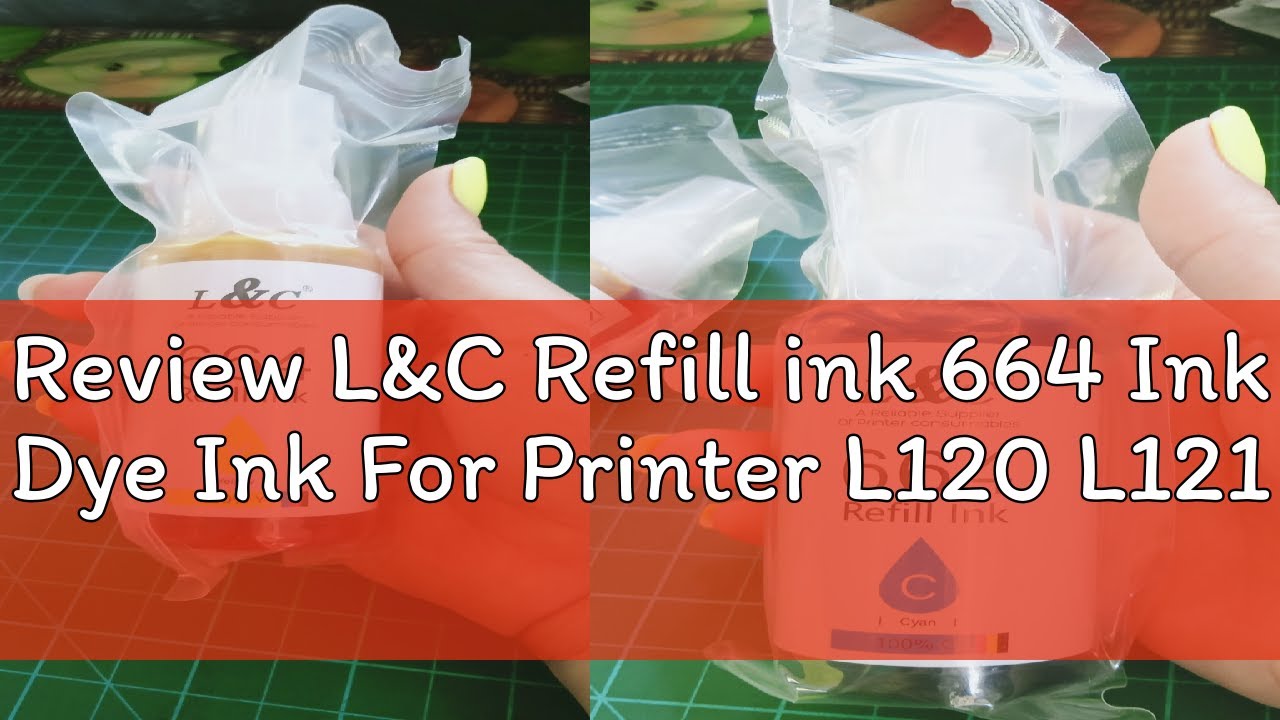 Review L&C Refill ink 664 Ink Dye Ink For Printer L120 L121 L101 L210 ...