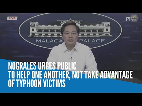 Nograles urges public to help one another, not take advantage of typhoon victims