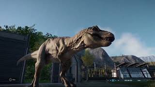 Jurassic World releasing the buck and doe trex in my park. jurassic world evolution 2