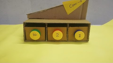 Easy to make coin sorting machine from cardboard