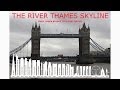 The skyline landscape and architecture of the River Thames in Central London