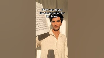 luminary sheet music 🎁 #luminary