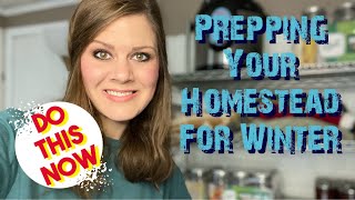 Prepping Your Homestead For Winter ❄️ Do This NOW prepping homesteading