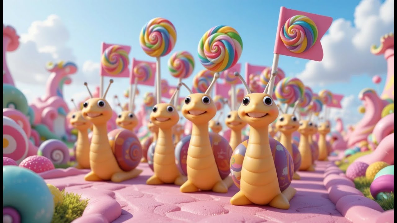 Snail Parade in Candyland | Fun Kids Song | Sing-Along