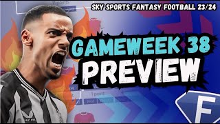Gameweek 38 PREVIEW! Sky Sports Fantasy Football 23\/24